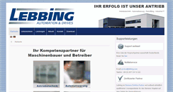 Desktop Screenshot of lebbing.de