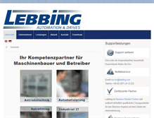 Tablet Screenshot of lebbing.de